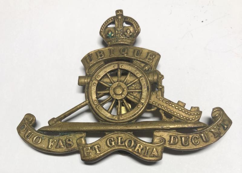 Royal Artillery WW1 cap badge.