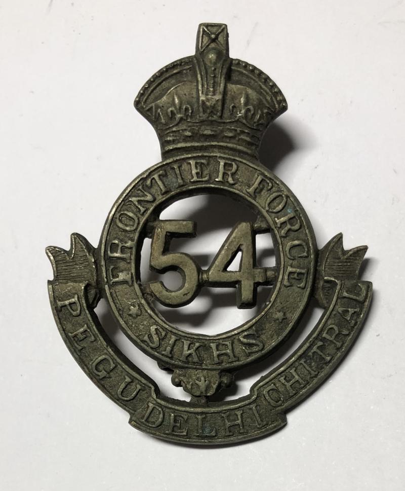 Indian Army. 54th Sikhs FF head-dress badge circa 1903-22.