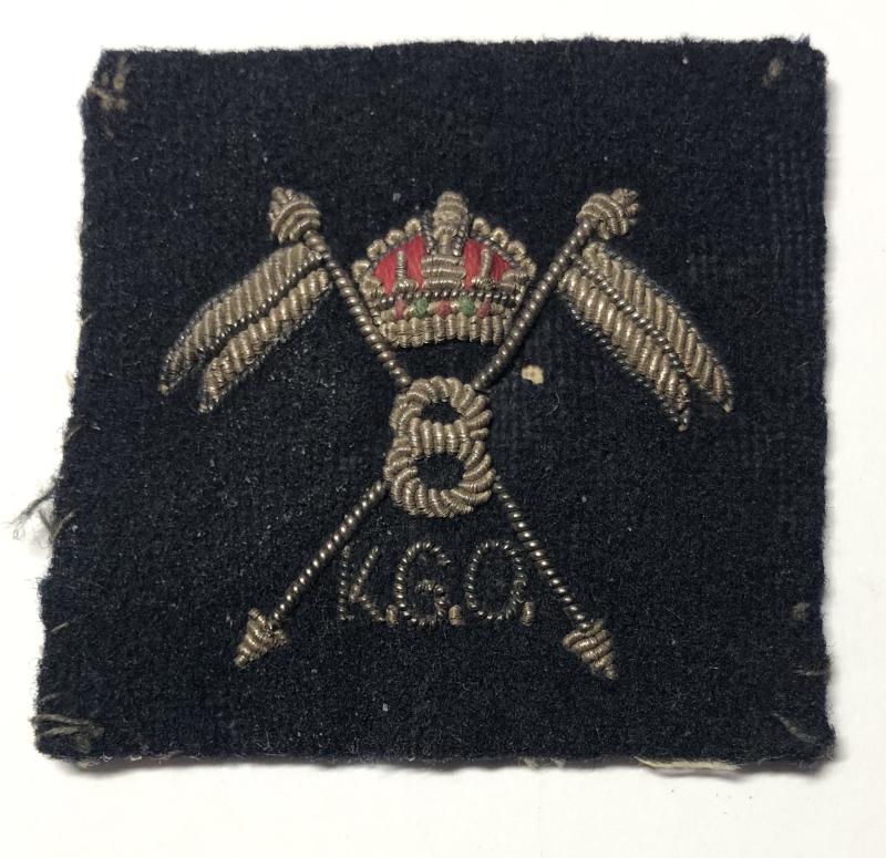 Indian Army. WW2 8th KGO Light Cavalry Officer’s bullion pagri badge.