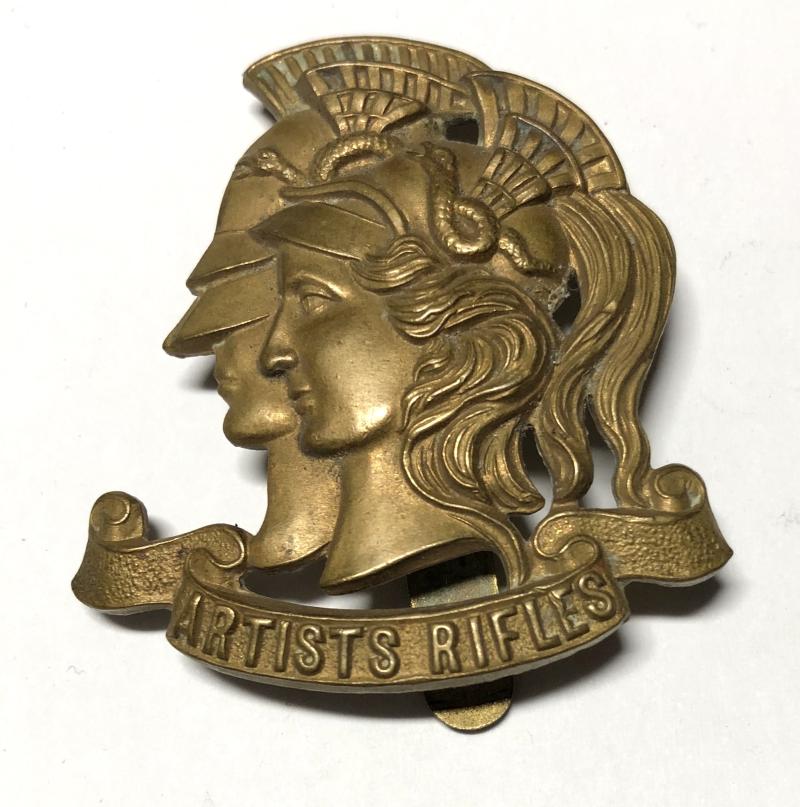 28th County of London Regiment Artists Rifles WW1 cap badge.