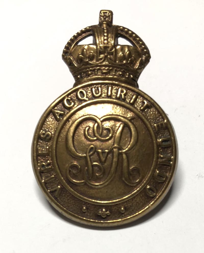 Royal Military College Sandhurst Officer Cagdet cap badge c1911-36,