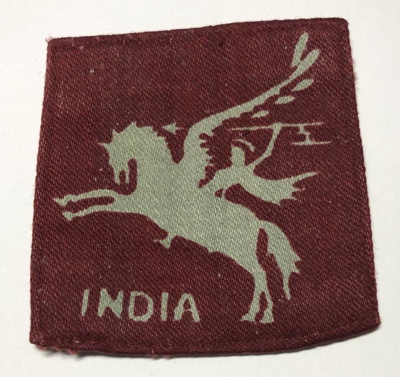 44th Indian Airborne Division WW2 printed formation sign.