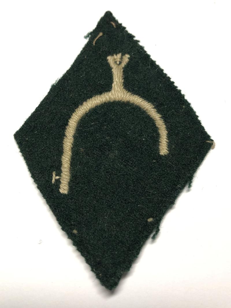 74th (Yeomanry) Division WW1 cloth spur formation sign.