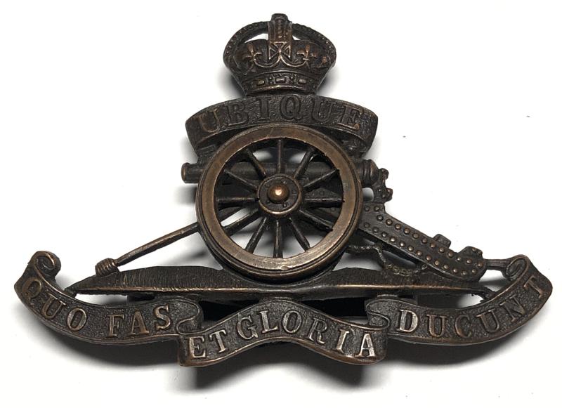 Royal Artillery OSD bronze cap badge c1902-52