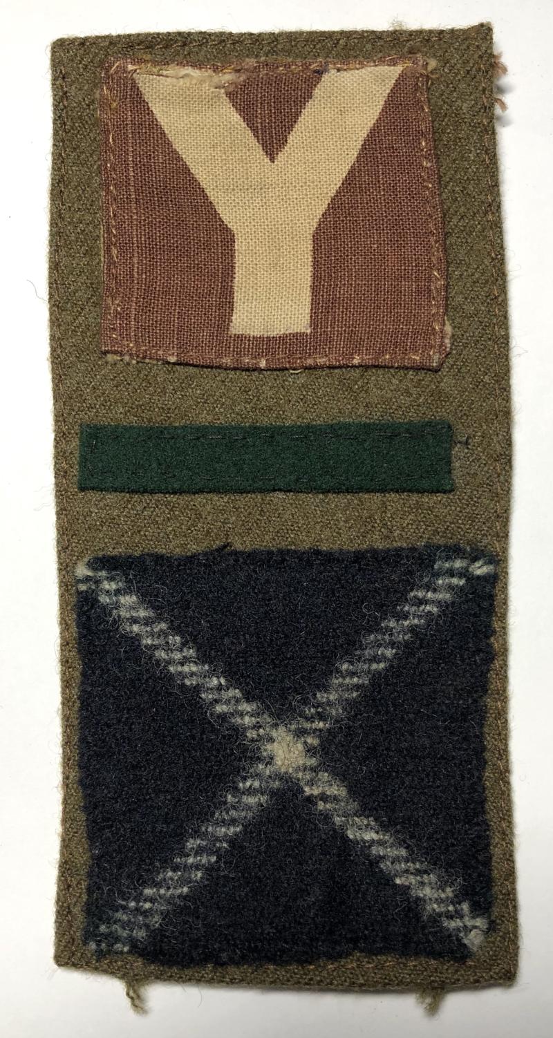 2nd Bn. Cameronians 5th Infantry Division WW2 combination formation sign.