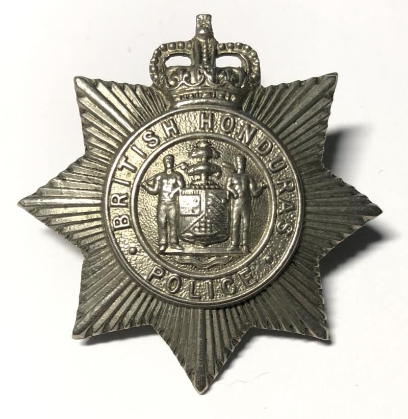 British Honduras Police cap badge.