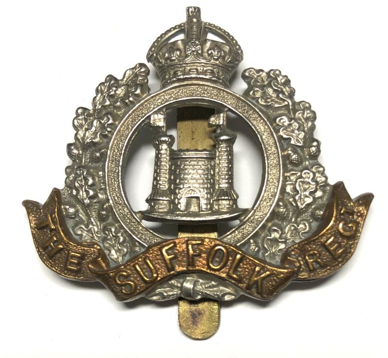 4th, 5th & 6th Bns. Suffolk Regiment Two Tower Cap Badge c1908-23