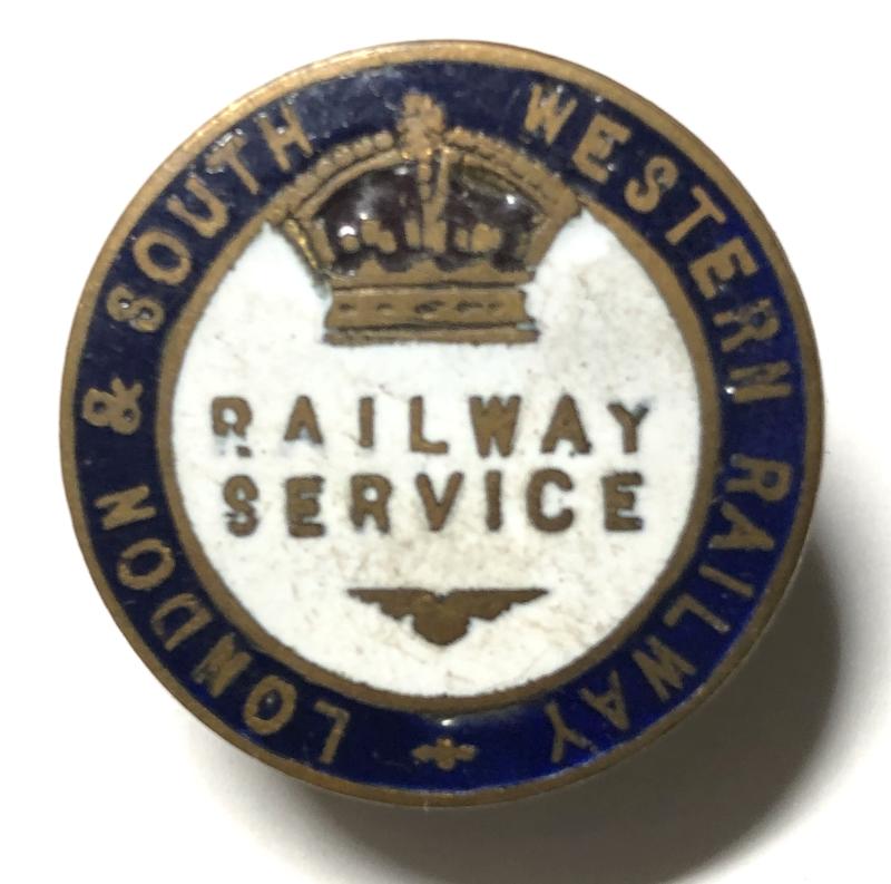 London & South Western Railway L&SWR WW1 war service badge.