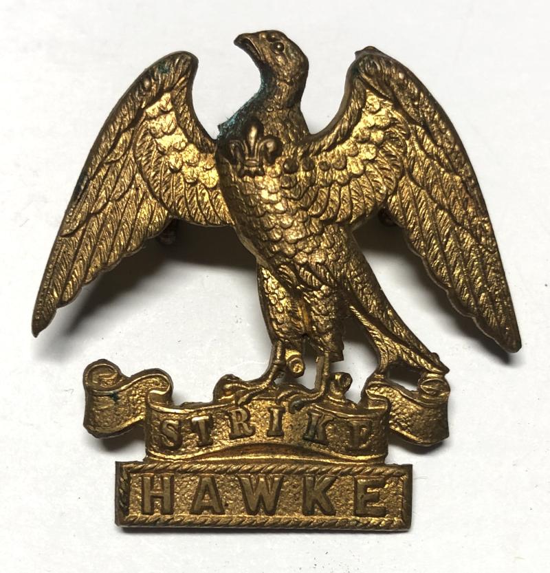 RND Hawke Battalon Royal Naval Division WW1 cap badge circa 1916-18 by Gaunt.