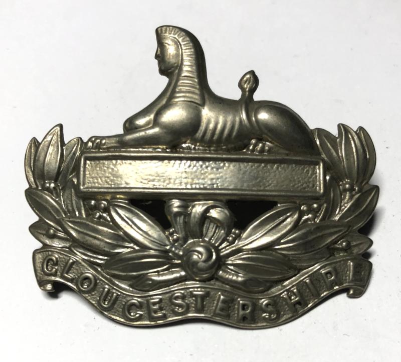 4th Battalion Gloucestershire Regiment WW1 cap badge.