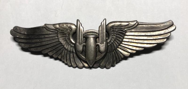 WW2 USAAF Air Gunner's silver wing by GEMSCO.