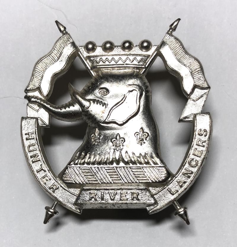 Australian 12th/16th Hunter River Lancers slouch hat badge by C. Luke, Melbourne.