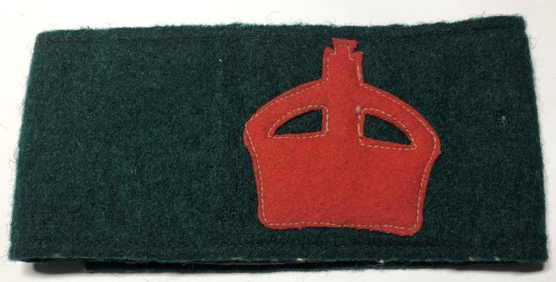 WW1 Womens Land Army felt cloth national service armband.