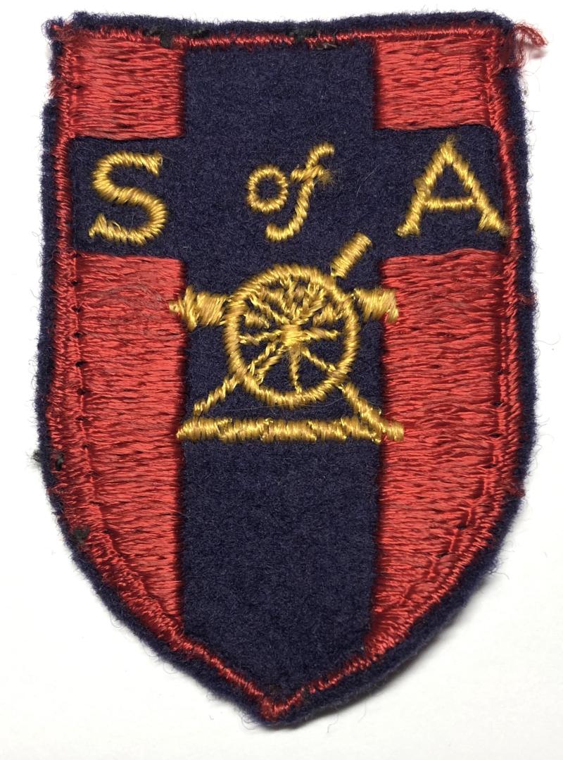 School of Artillery British Army of the Rhine cloth formation sign