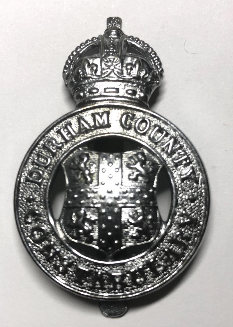Durham Constabulary pre 1953 police cap badge.