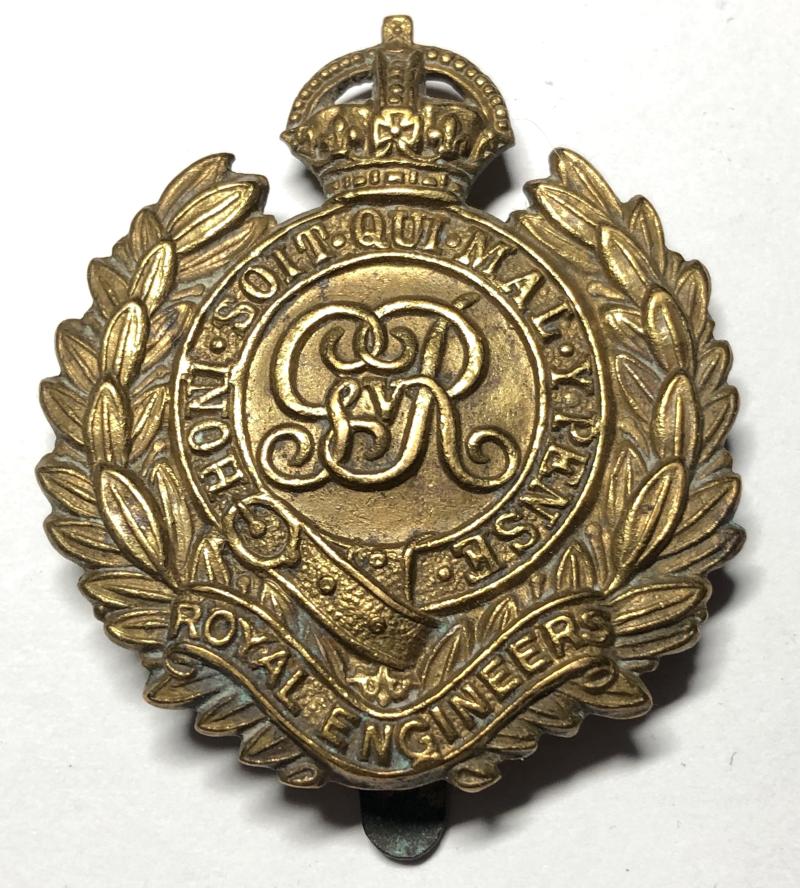 Royal Engineers WW1 economy cap bade c1916-18.