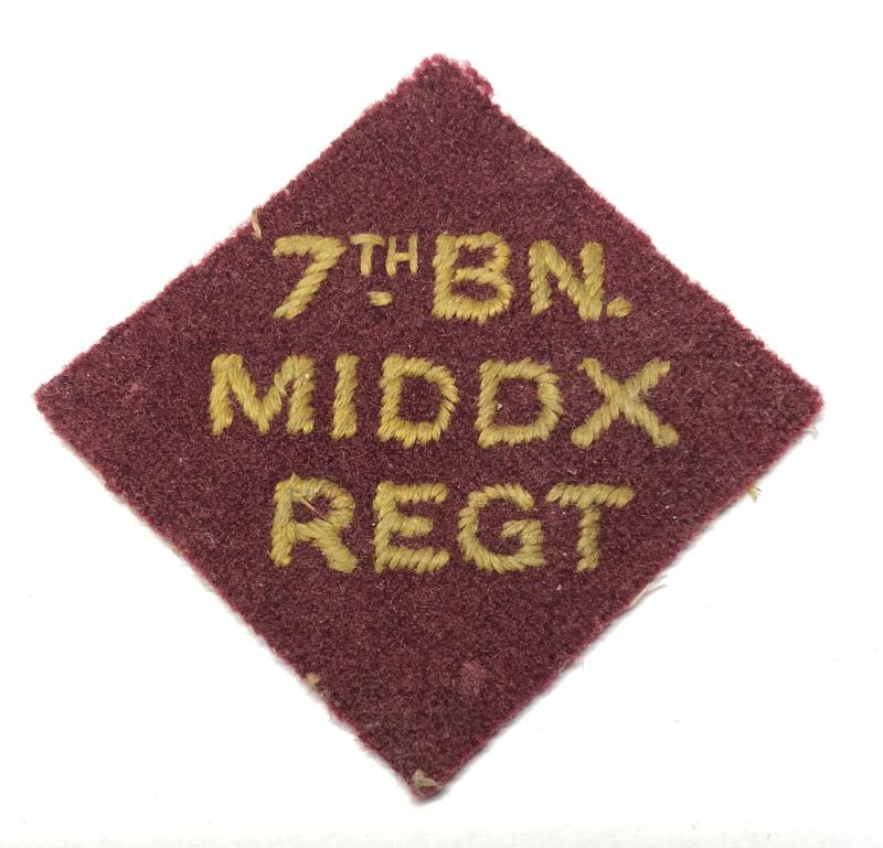7th Bn. Middlesex Regiment formation sign.