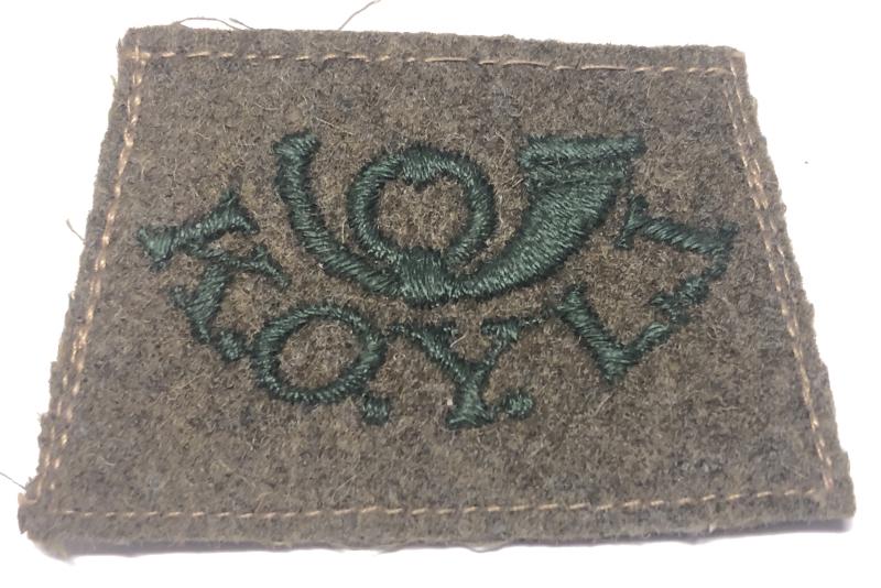 King's Own Yorkshire Light Infantry KOYLI WW1 slip-on shoulder title