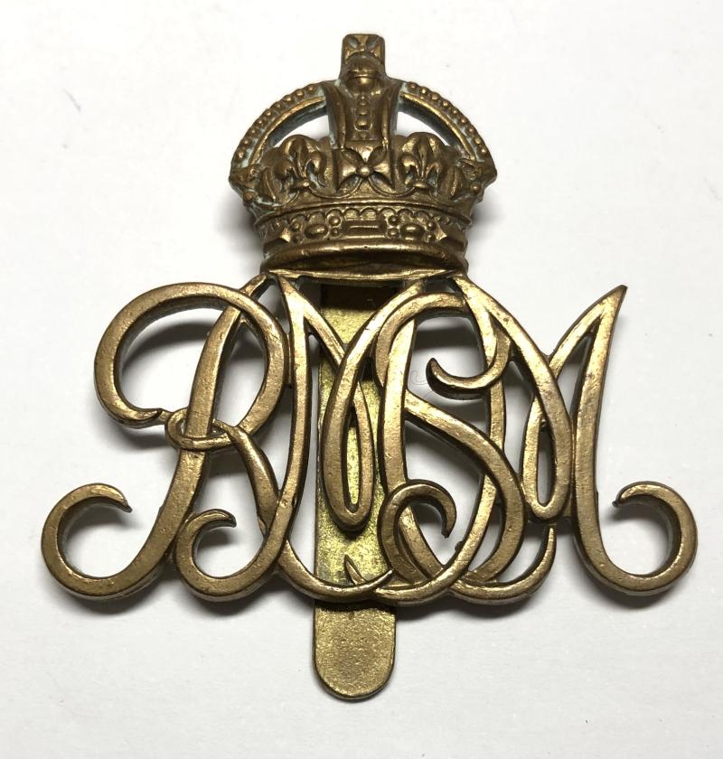 Royal Military School of Music cap badge circa 1907-52.