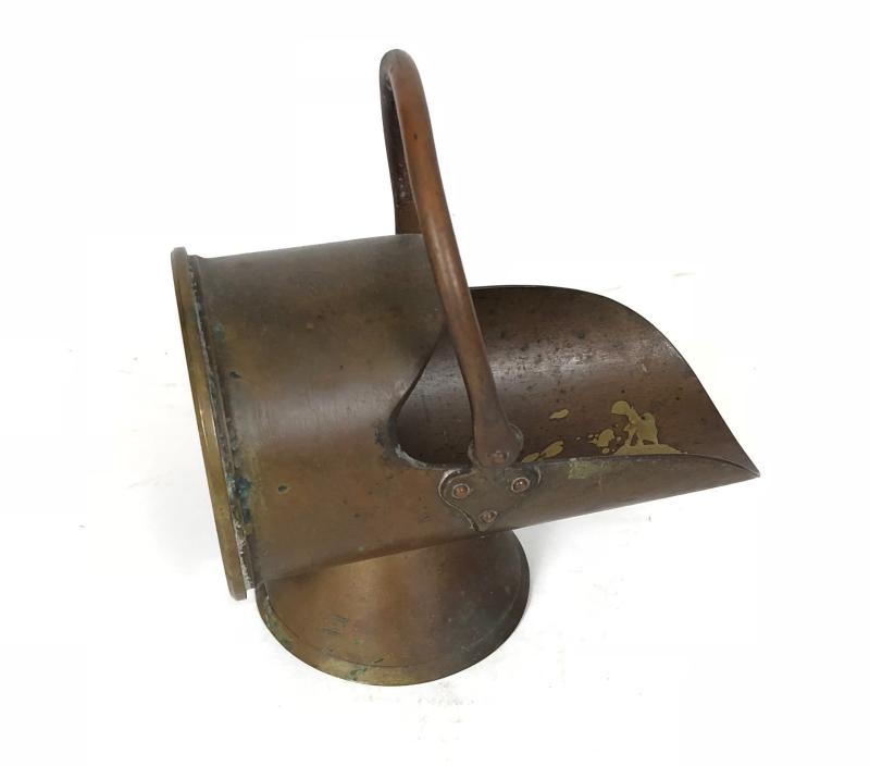 WW1 Trench Art coal scuttle made from 1915 dated 13 pounder shell