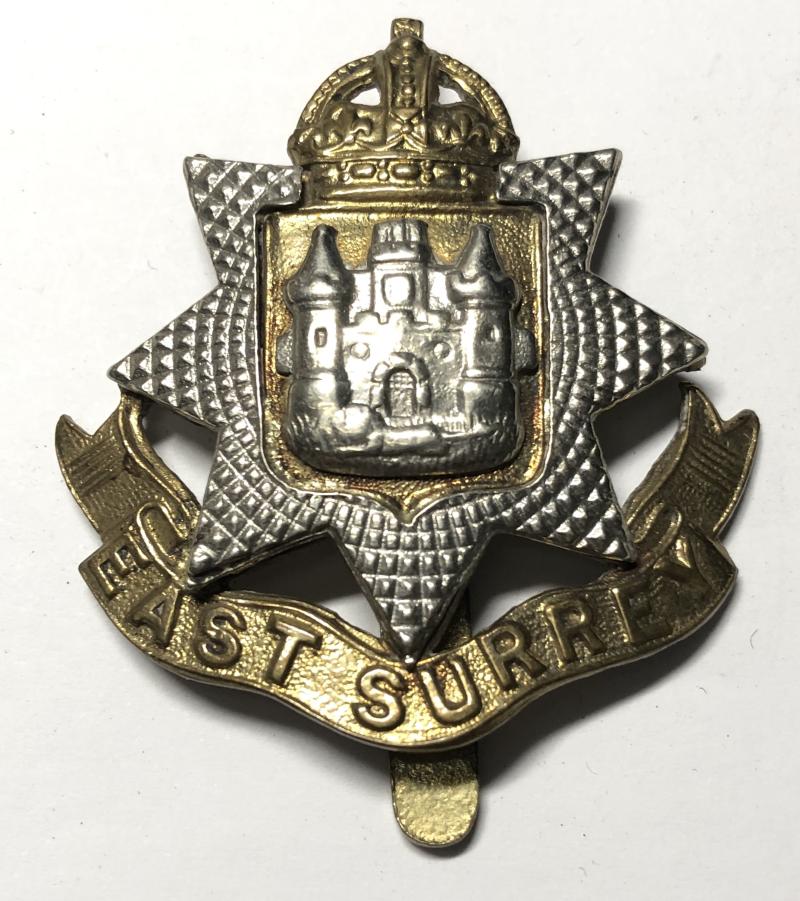 East Surrey Regiment WW1/WW2 cap badge.