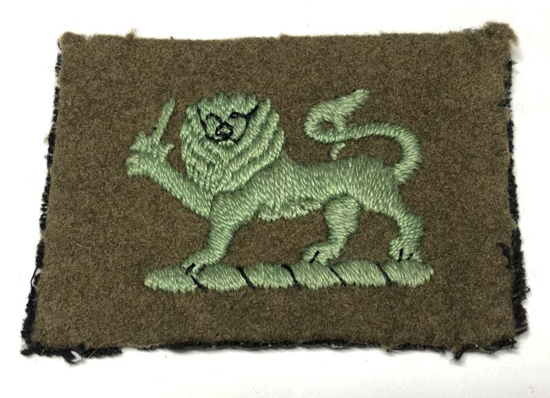 Herefordshire Regiment WW2 cloth formation sign.