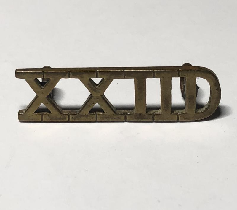 22nd Dragoons war raised cavalry WW2 shoulder title