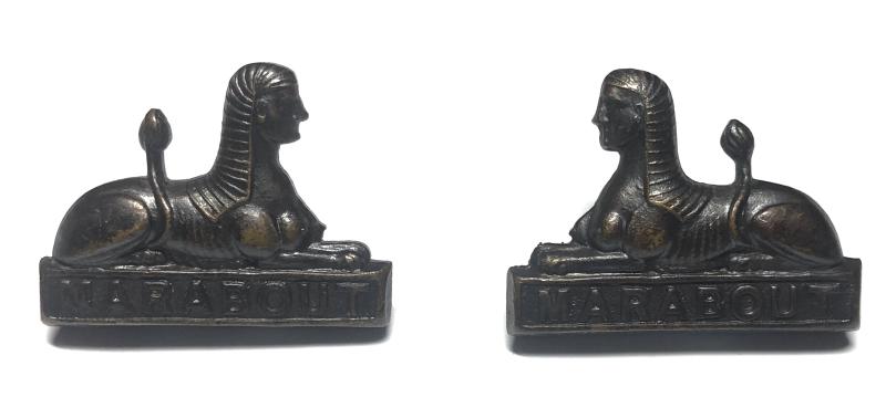 Dorsetshire Regiment facing pair of post 1902 OSD collat badges