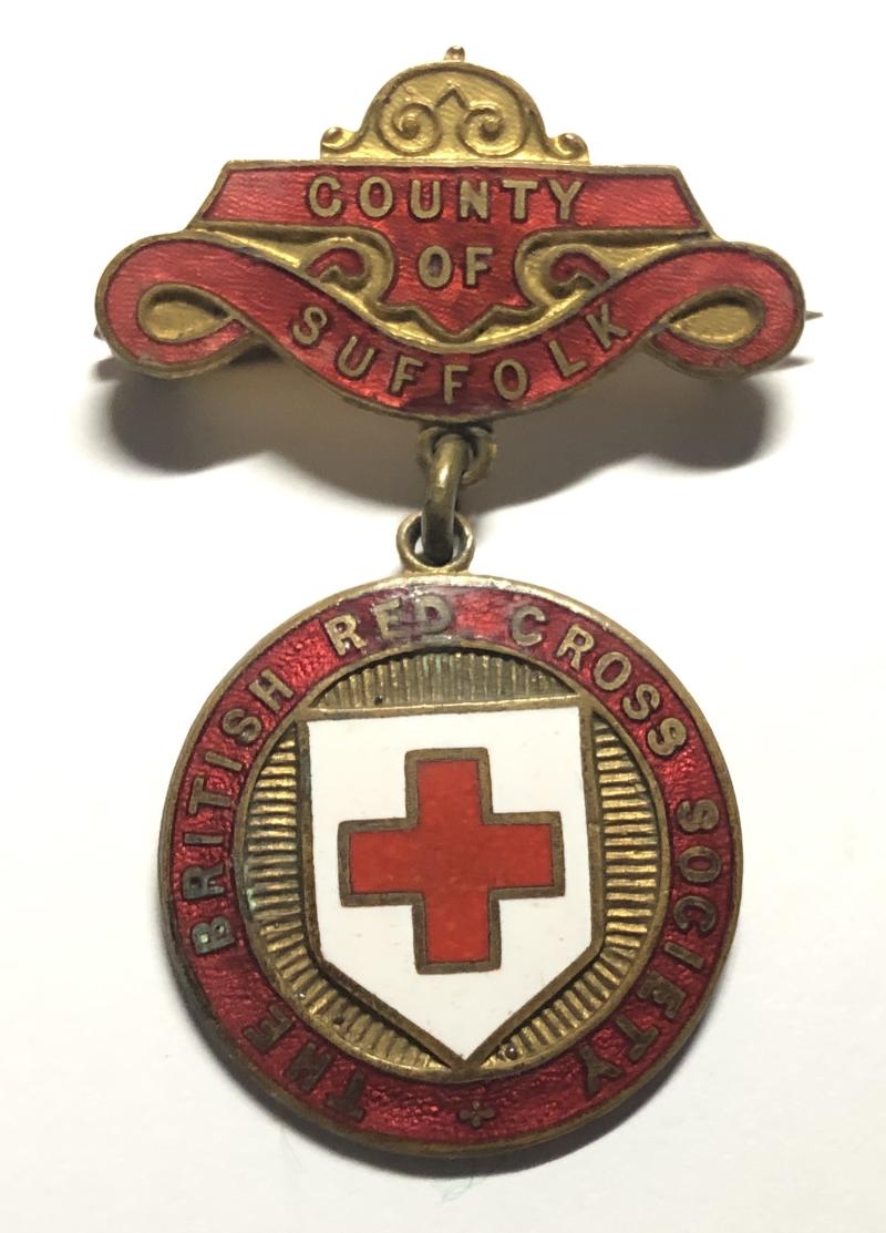 British Red Cross Society County of Suffolk Badge.