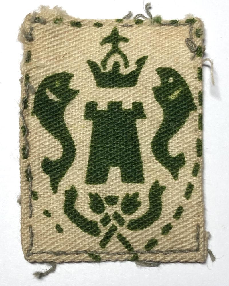Bhopal District WW2 Indian formation sign.