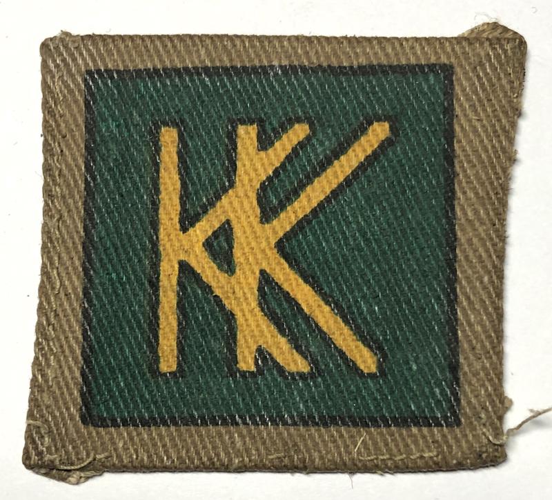 49th Brigade printed cloth formation sign.
