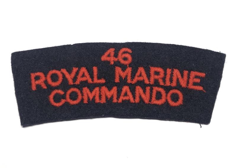 46 / ROYAL MARINE / COMMANDO WW2 shoulder title.