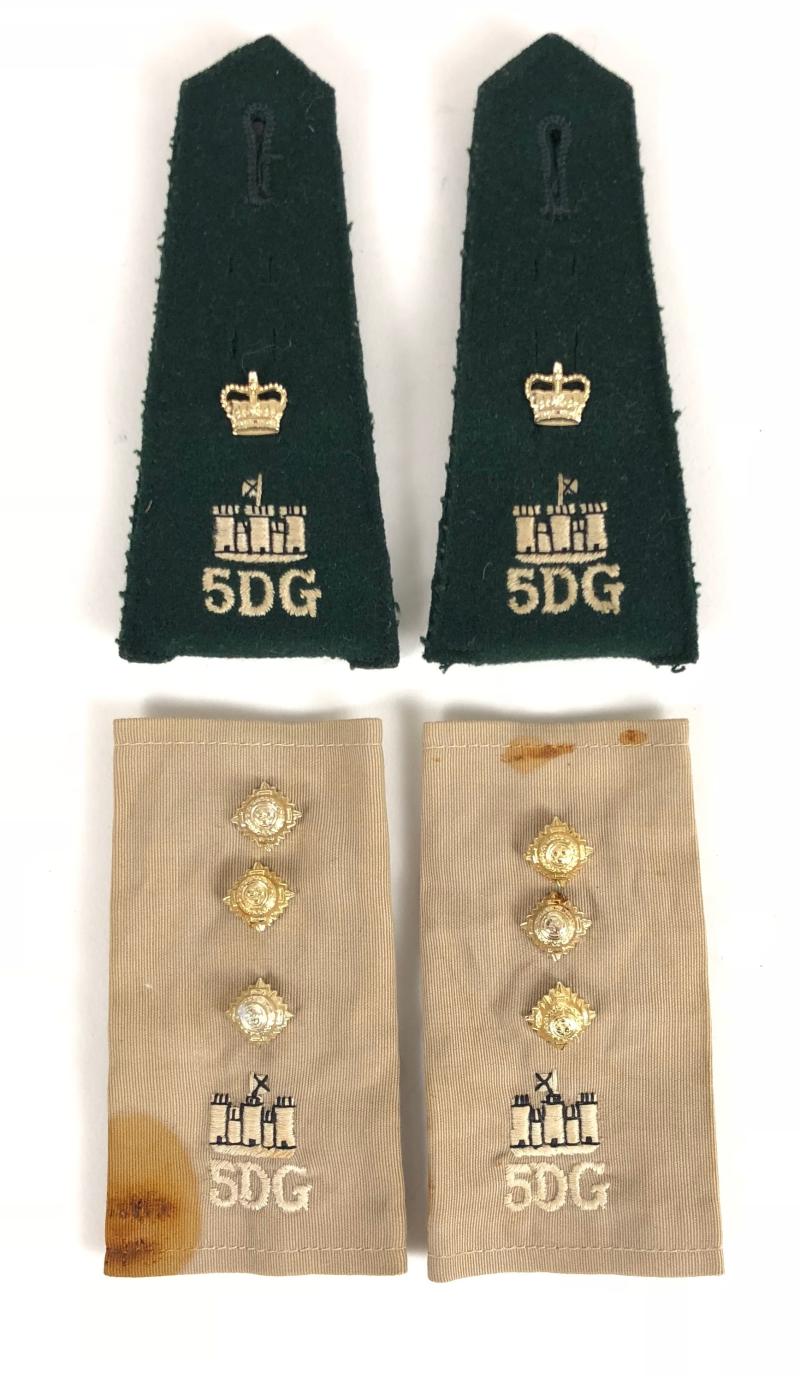5th Royal Inniskilling Dragoon Guards Officer's shoulder rank..