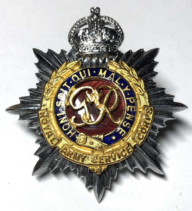 Royal Army Service Corps 1949-52 Officer’s cap badge by Gaunt.