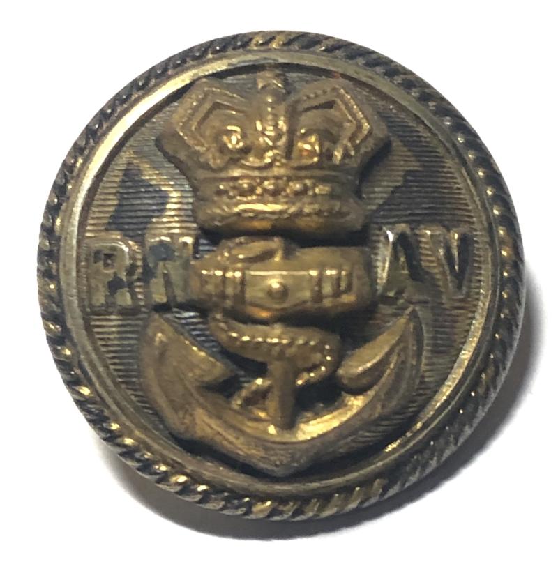 Royal Naval Artillery Volunteers Victorian Officer's button c. 1873-92.