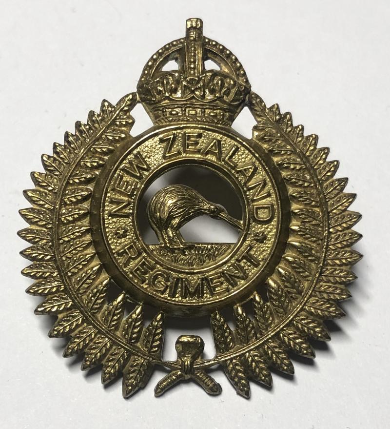 New Zealand Regiment cap badge by Mayer & Kanem of Wellington..