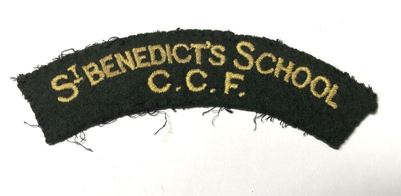 St. BENEDICT'S SCHOOL / CCF Ealing shoulder title.