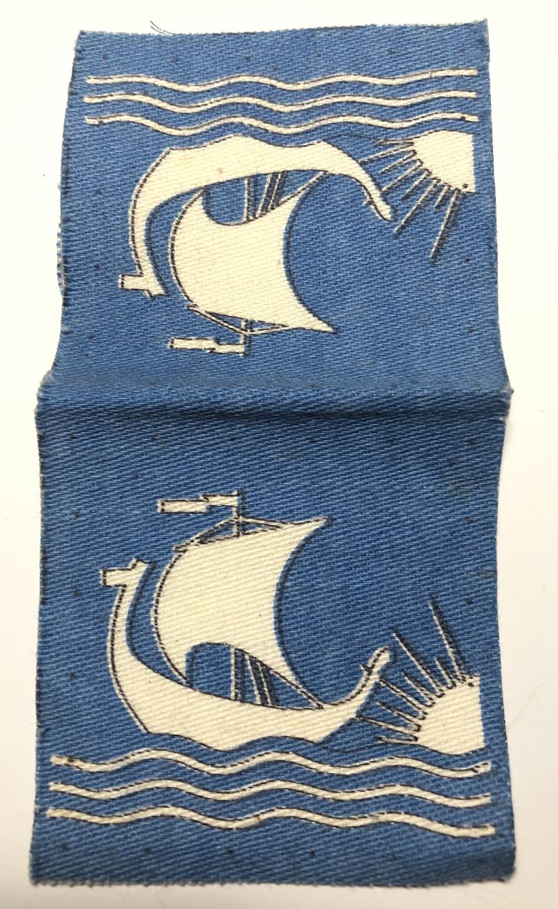 British Troops in Norway WW2 pair of formation signs.