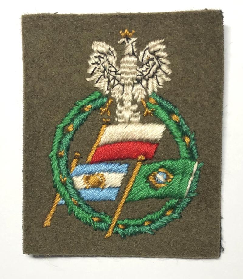 WW2 Polish Army Volunteers from South America cloth badge / formation sign.