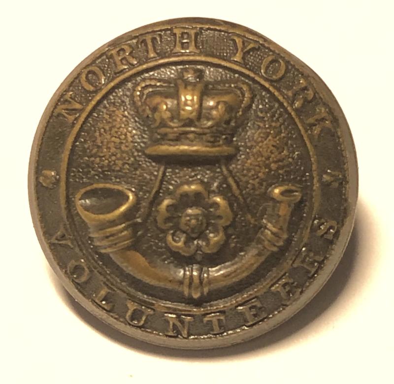 North York Rifle Volunteers Victorian button.