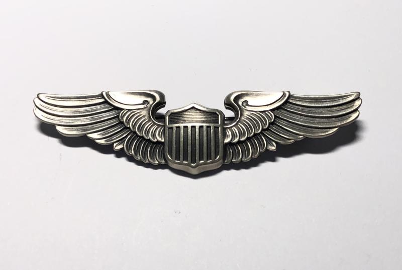 WW2 USAAF United States Army Air Force silver pilot’s wing by Balfour.