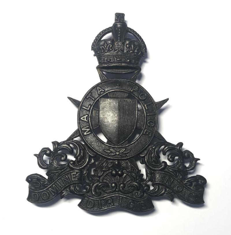 Malta Police early 20th Century helmet plate.