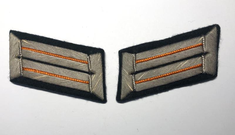 German Third Reich Army Ordnance Officer's collar patches.
