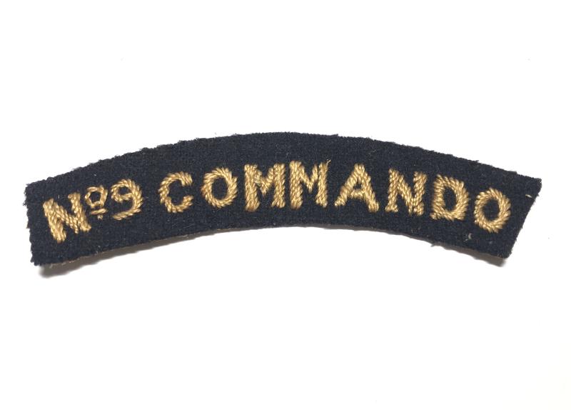 No. 9 COMMANDO WW2 shoulder title.