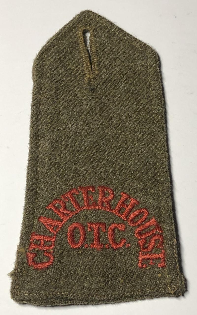 Charterhouse School OTC Surrey post 1908 shoulder strap