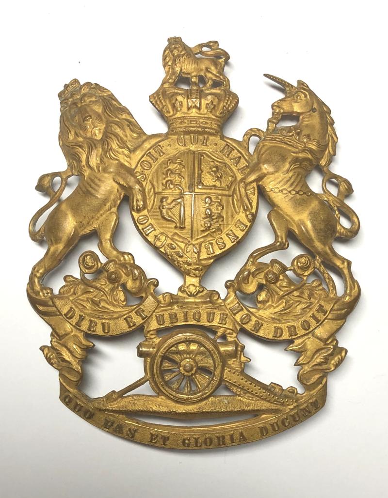 Royal Artillery Victorian Officer's helmet plate circa 1878-1901.