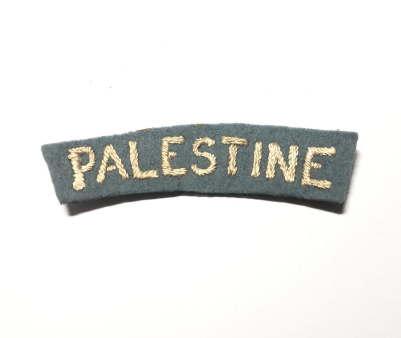 PALESTINE WW2 cloth shoulder title.