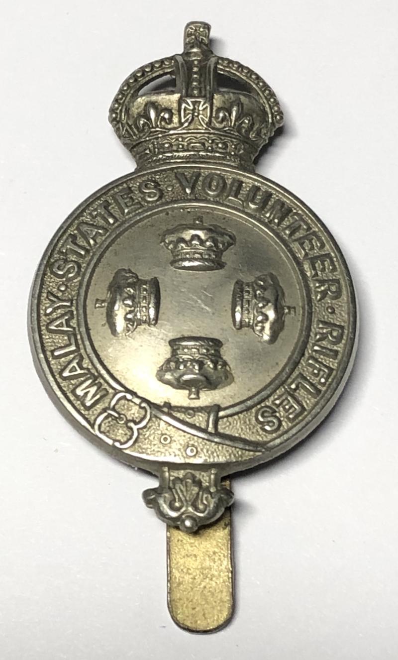 Malay States Volunteer Rifles post 1915 cap badge.