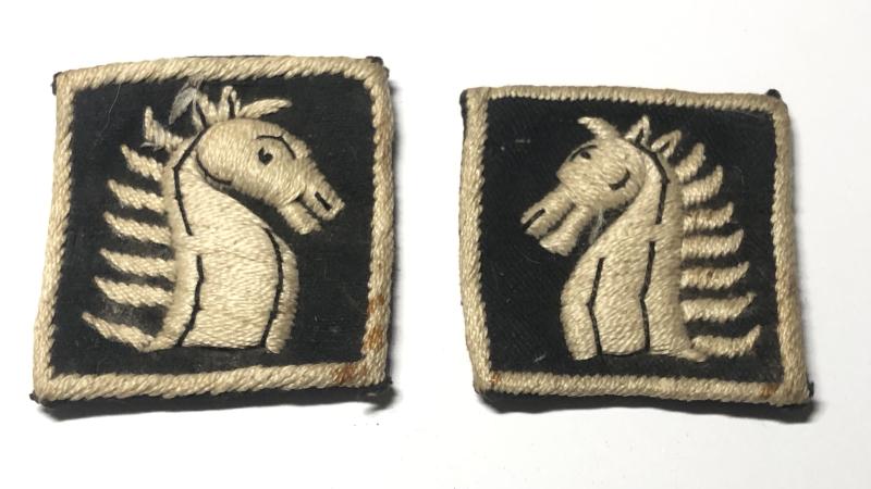 Eastern Command India facing pair of formation signs.