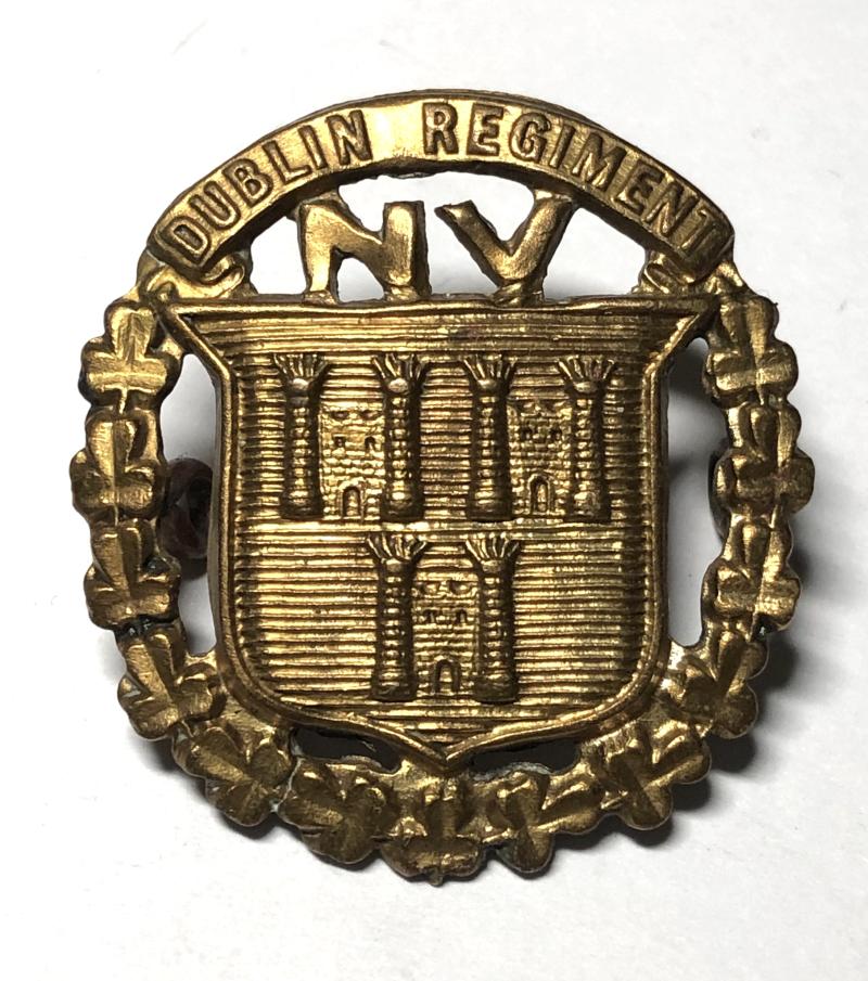 City of Dublin Regiment Irish National Volunteers bronze cap badge
